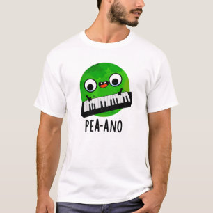 Pea-ano Funny Music Veggie Pea Pun  T-Shirt