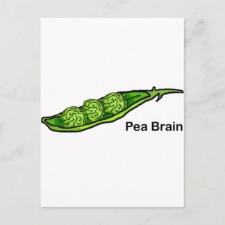 Pea Brain Postcard