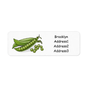 Pea cartoon illustration