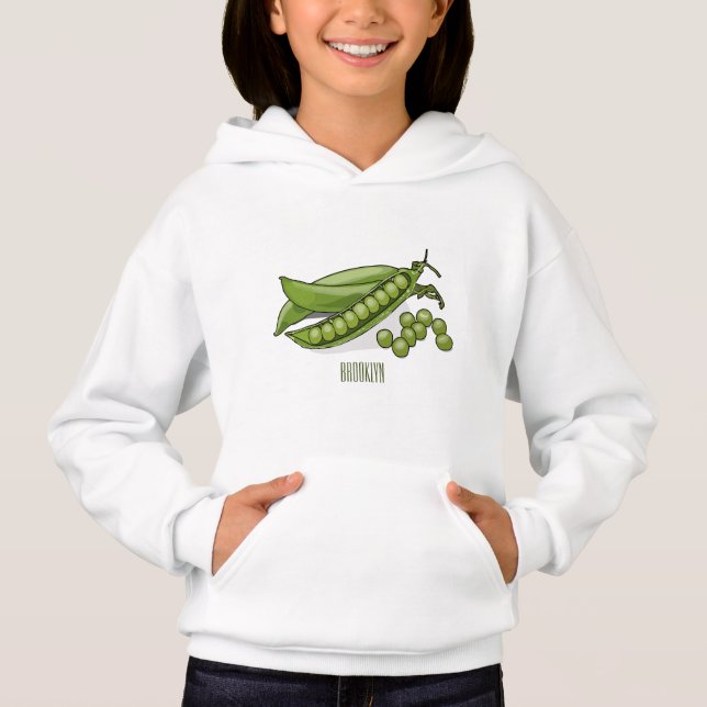 Pea cartoon illustration  (Front)