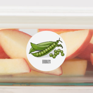 Pea cartoon illustration 