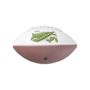 Pea cartoon illustration  american football