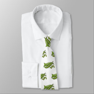 Pea cartoon illustration  tie