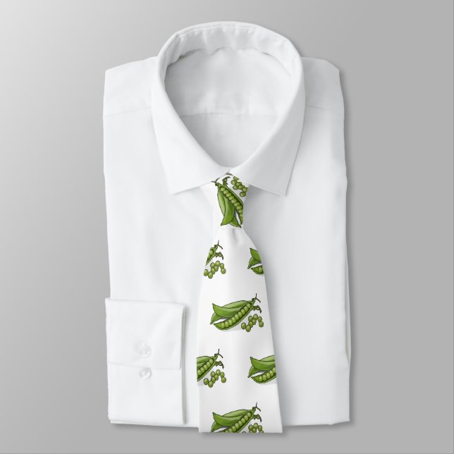 Pea cartoon illustration  tie (Tied)