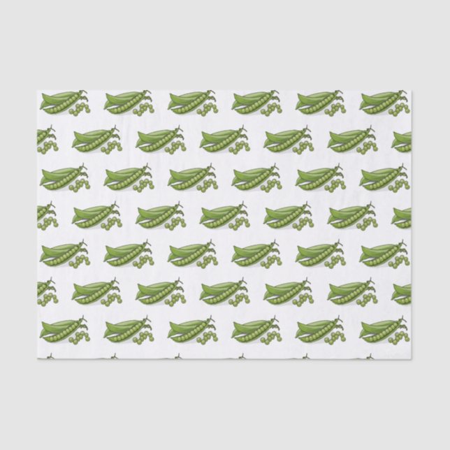 Pea cartoon illustration  tissue paper (Front)
