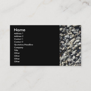 Pea Gravel Basalt Business Card