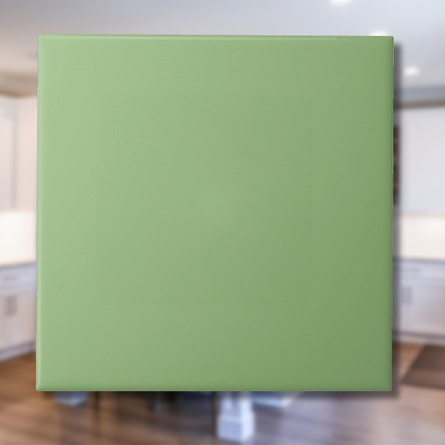 Pea Green Solid Colour | Classic | Elegant Tile (Creator Uploaded)