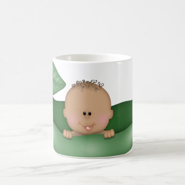 PEA IN A POD African American Baby Shower Mug Cup (Center)