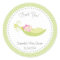 Pea In A Pod Baby Girl Shower Sticker Green