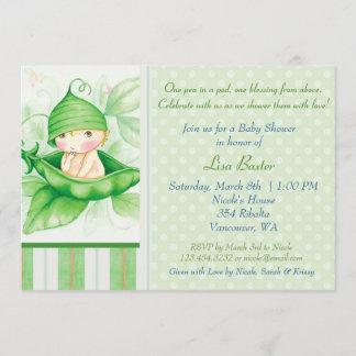 Pea in a pod invitation