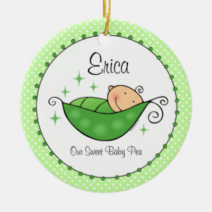 Pea In My Pod Personalised Ornament