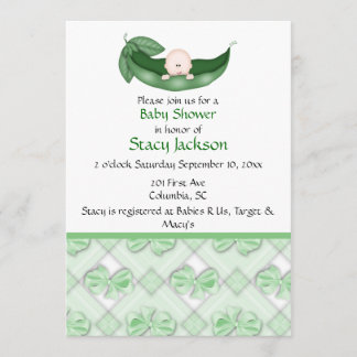 Pea in the Pod Invitation