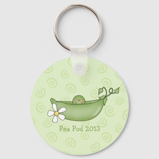 Pea in the Pod Keychain (Front)
