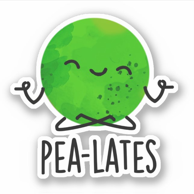 Pea-lates Funny Pilates Pea Pun  (Front)