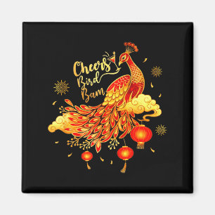 Pea Mahjong Cheers Bird Bam Chinese Mah Jong Game Magnet