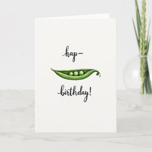 Pea Pod Birthday Card