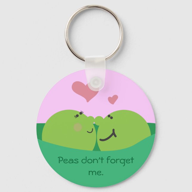 Pea Pod Sweethearts Keychain (Front)