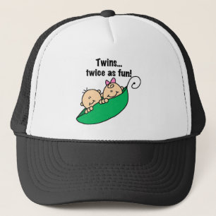 Pea Pod Twins Twice as Fun Trucker Hat