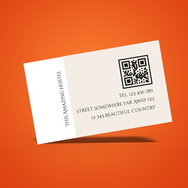 Peac Elegant Hostel Minimal Stylish Bright  Business Card (Creator Uploaded)