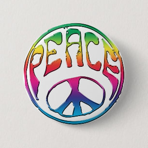 Peace-01 6 Cm Round Badge