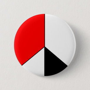 PEACE 09 6 CM ROUND BADGE