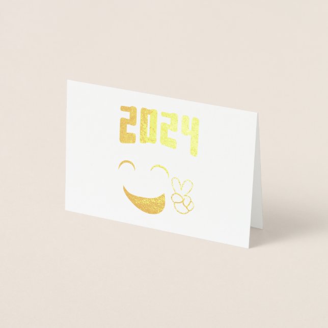 Peace 2024 Love Foil Card (Front)
