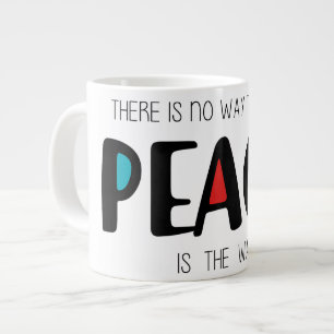 Peace 2 large coffee mug