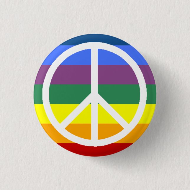 peace 3 cm round badge (Front)