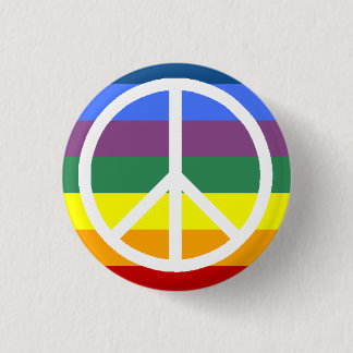 peace 3 cm round badge