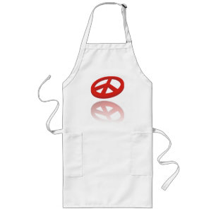 Peace 3D / reflexion Long Apron
