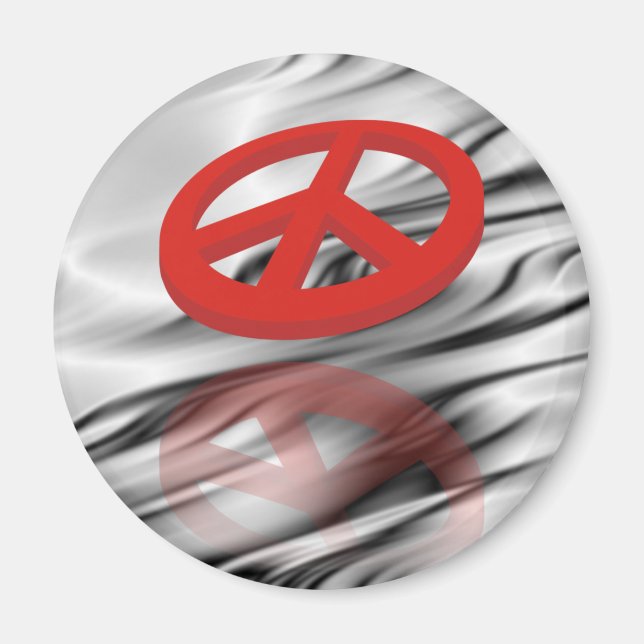 Peace 3D / reflexion Magnet (Front)