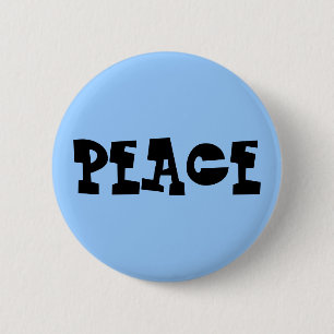 PEACE 6 CM ROUND BADGE