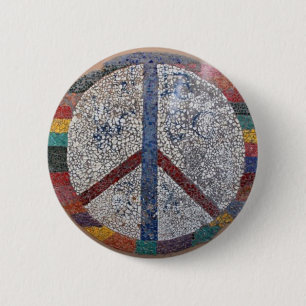 PEACE 6 CM ROUND BADGE