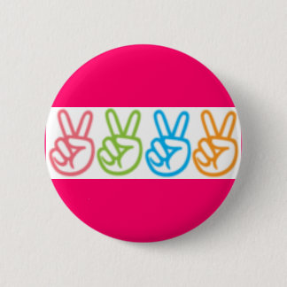Peace 6 Cm Round Badge