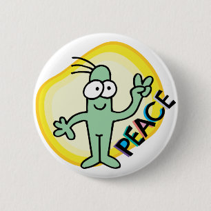 Peace 6 Cm Round Badge