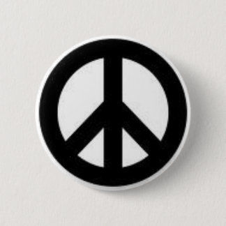 peace 6 cm round badge