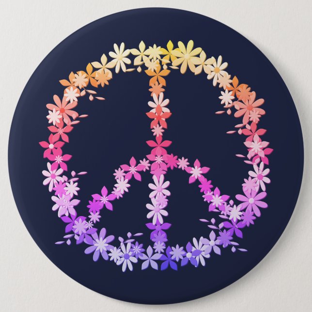 Peace 6 Cm Round Badge (Front)