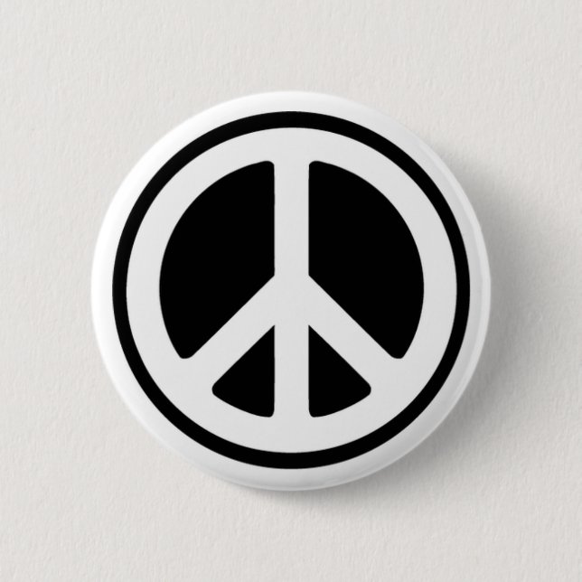 Peace! 6 Cm Round Badge (Front)
