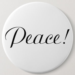PEACE 6 CM ROUND BADGE