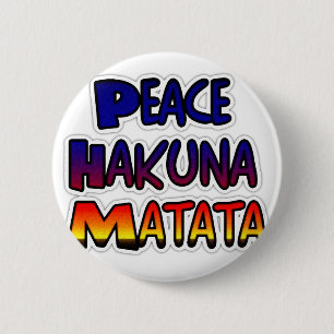 Peace 6 Cm Round Badge