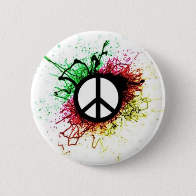 peace 6 cm round badge (Front)