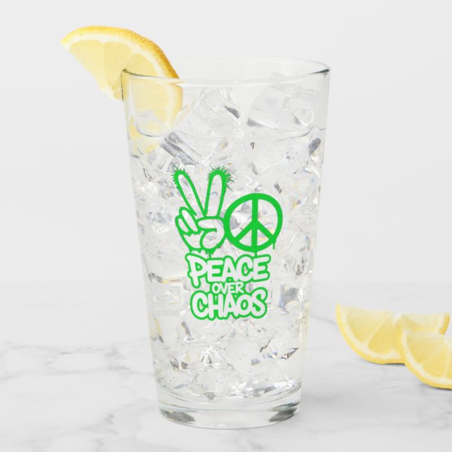 Peace Above Chaos Glass (Front Ice)