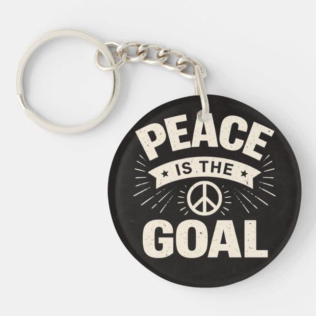  peace Acrylic Keychain (Front)
