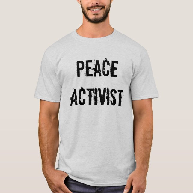 Peace Activist Men's Tee (Front)