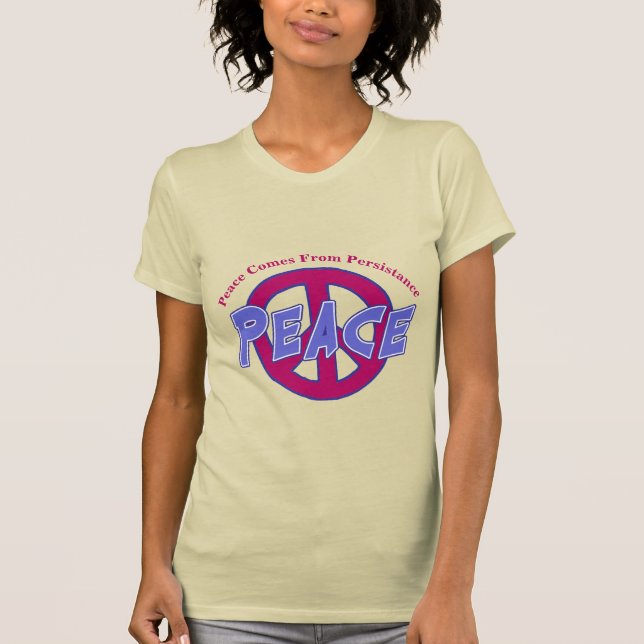 Peace,  add or edit text,  T-Shirt (Front)