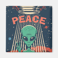 Peace Alien Magnet