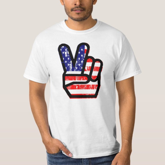 peace america T-Shirt (Front)