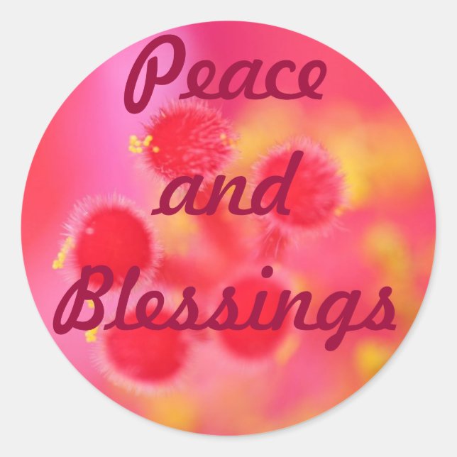 Peace and Blessings stickers (Front)