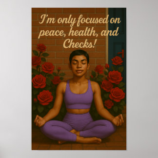 Peace and Checks Poster