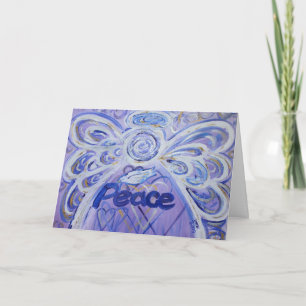 Peace and Dove Art Sympathy Condolence Card